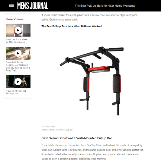 MEN'SJOURNAL: THE BEST PULL-UP BARS FOR A KILLER AT-HOME WORKOUT