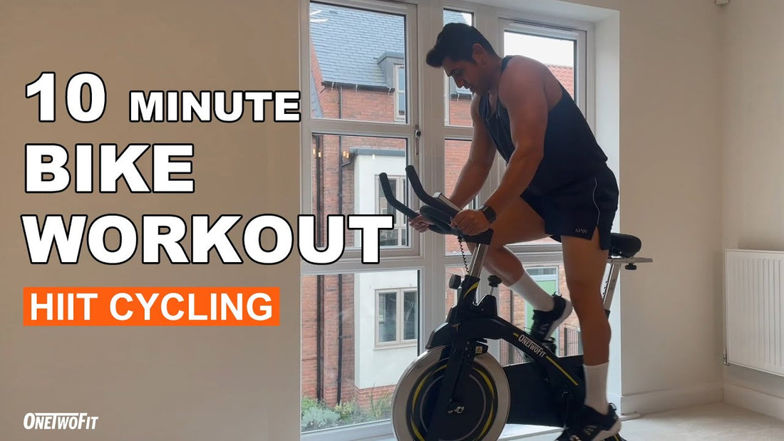 10 Minute Bike Workout Exercise Bike | Fat Loss Training | OneTwoFit