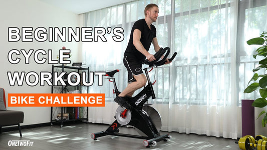 Indoor Cycling HIIT Workout For Beginners | OneTwoFit