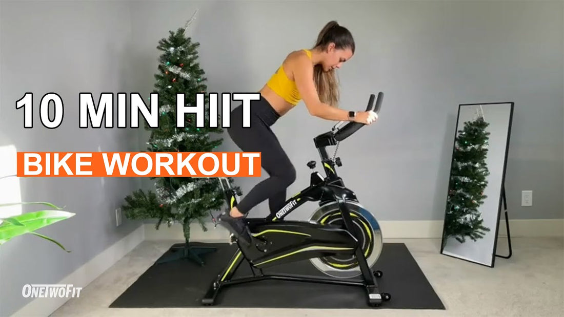 10 MINUTE SWEAT ON STATIONARY BIKE | BURN FAT FAST