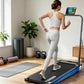 Onetwofit Walking Pad with Incline, Electric Treadmill Under Desk Running Machine Space Saving with LED Display  for Home Office