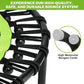 ONETWOFIT Foldable Rebounder Trampoline for Adults, 45" Mini Fitness Trampoline W/Adjustable Foam Handle Bungees, Quiet Exercise Trampoline Max Load 330lbs