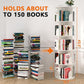Nidouillet Rotating Bookshelf Tower, 5 Tier Spinning Bookcase Lazy Susan, Revolving 360 Book Shelf Storage Round Organizer, Vertical Rotate Turning Corner Book Case for Small Space, White  AB038608