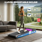 ONETWOFIT Folding Treadmill for Home,Foldable Walking Treadmill,Desk treadmill,Electric Treadmill with Max Speed/Space Save/Fixed Incline/264lbs High Weight Capacity for Home Office Machine