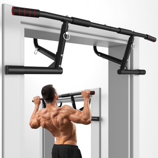 ONETWOFIT Pull Up Bar for Doorway, 440 lbs Heavy Duty Adjustable Portable Upper Body Fitness Workout Bar for Home Gyms