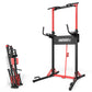 ONETWOFIT Power Tower Pull Up Bar Station, Multi-Function Adjustable Height Foldable Dip Station