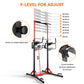 ONETWOFIT Power Tower Pull Up Bar Station, Multi-Function Adjustable Height Foldable Dip Station