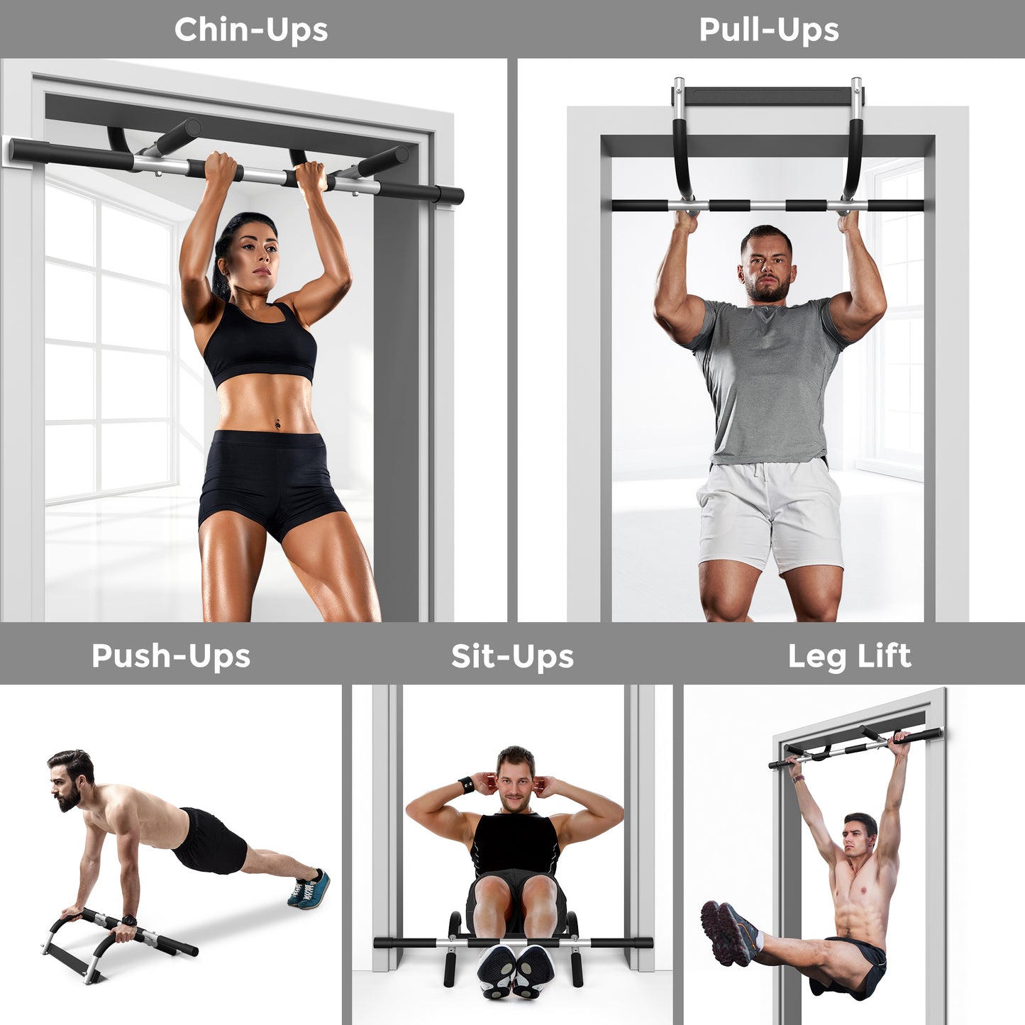 ONETWOFIT Pull Up Bar for Doorway