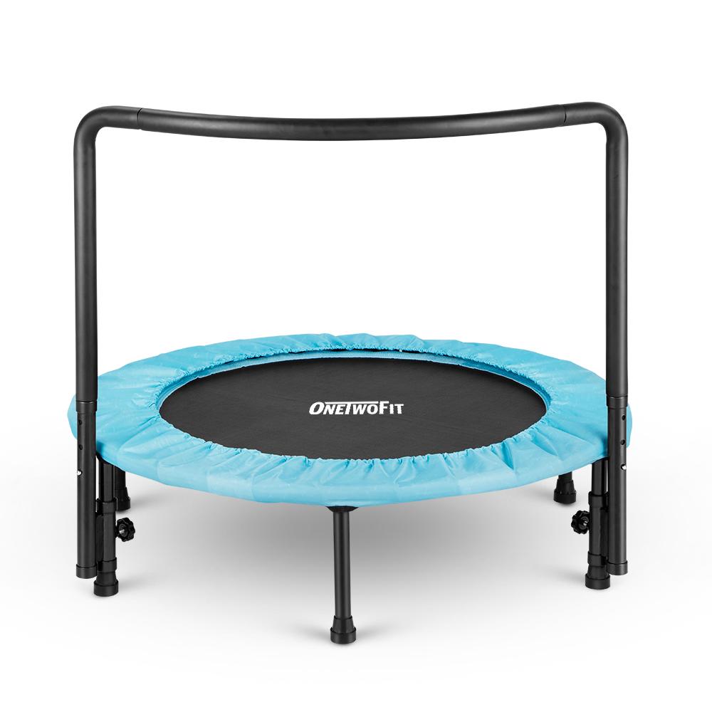 36 Inch Mini Trampoline for Kids, Portable Small Toddler Trampoline with Handrail OT201