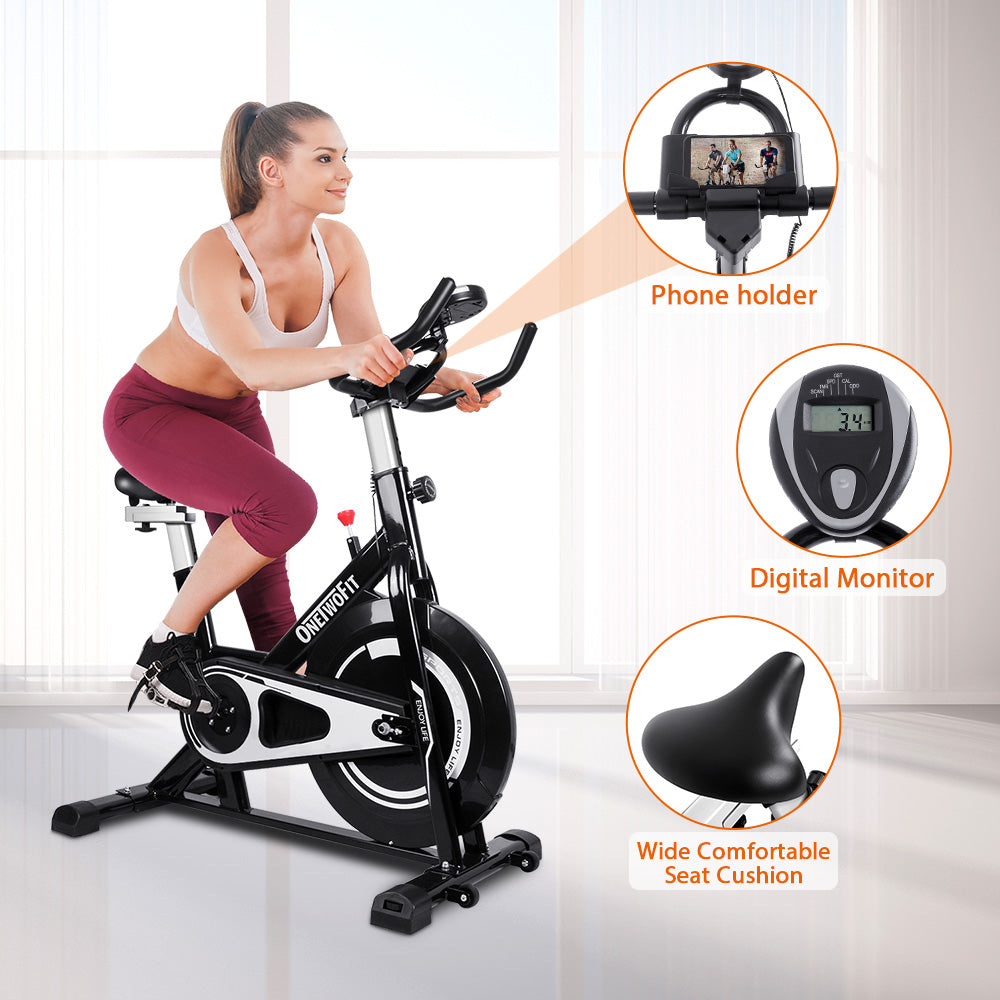 Pro Indoor Exercise Bike 4 In 1 Multifunctional Bike  Cycling with LCD Monitor OT125