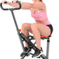 Foldable Exercise Bike Fitness Workout System for Abs Arms Legs Back and Glutes Train Cardio Exercise at Home