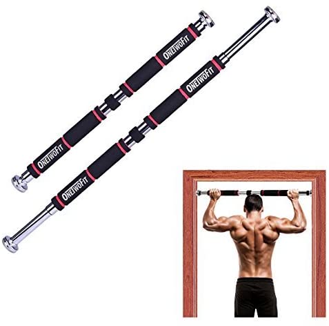 OneTwoFit Pull Up Bar Doorway HK664 (25.6 to 33.5 Inches Adjustable Length)