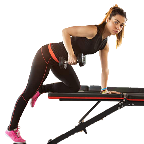 ONETWOFIT Adjustable Weight Bench,Multi-Purpose Foldable Incline Decline Benches OT112