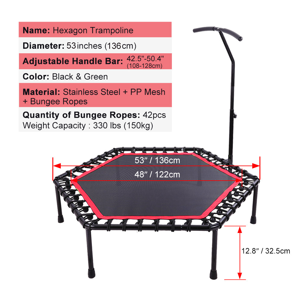 OneTwoFit 48" Silent Mini Trampoline OT064/OT088