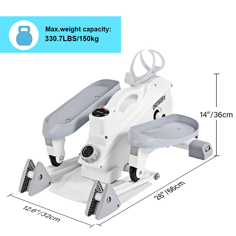 Under Desk Elliptical Trainer with Display Monitor for Home Use or Office OT195