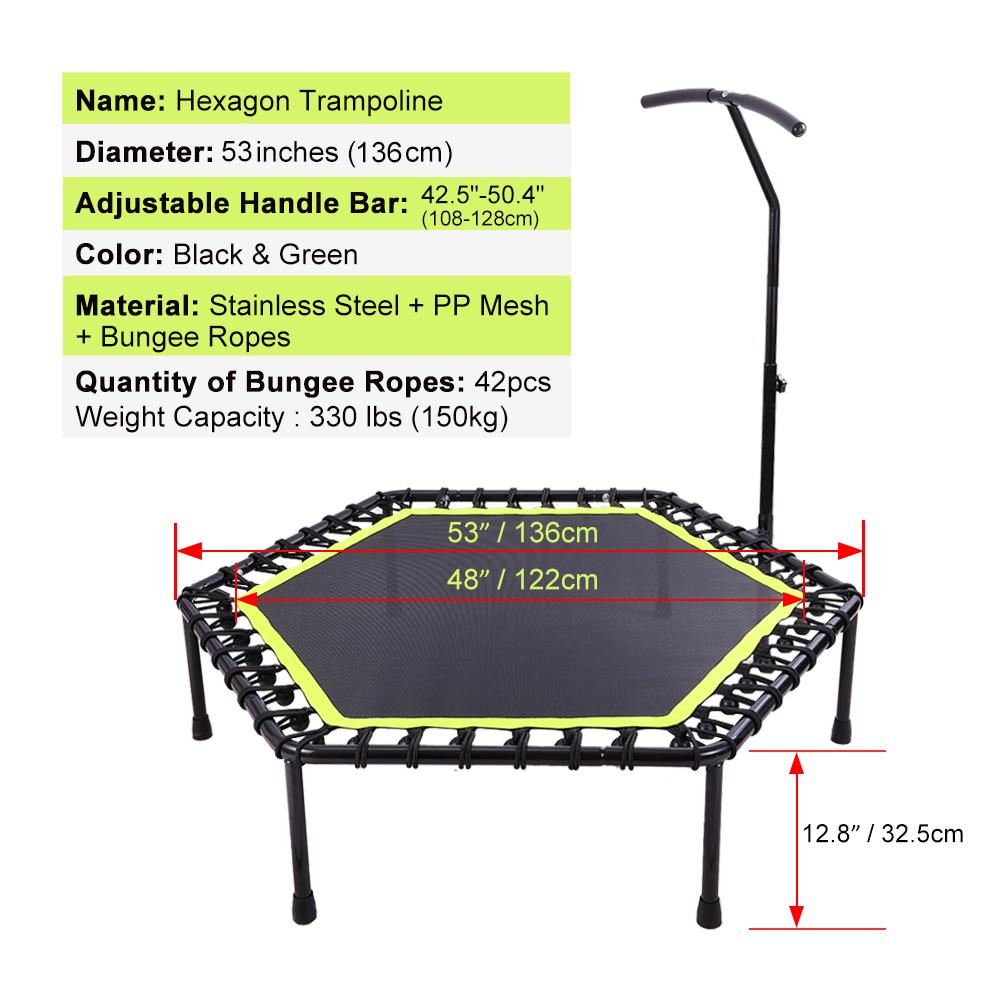 OneTwoFit 48" Silent Mini Trampoline OT064/OT088