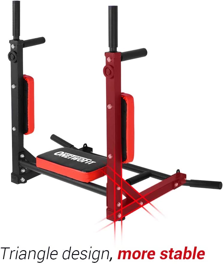 OneTwoFit Muscle-Building and Body-Sculpting Wall Mounted Pull Up Bar OT126