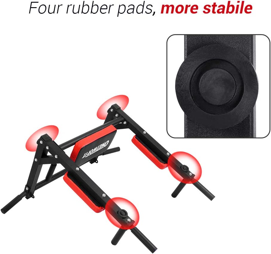 OneTwoFit Muscle-Building and Body-Sculpting Wall Mounted Pull Up Bar OT126