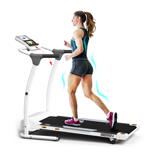 Easy Assemble Folding Treadmill w/ Fat Reduction And LED Display OT324