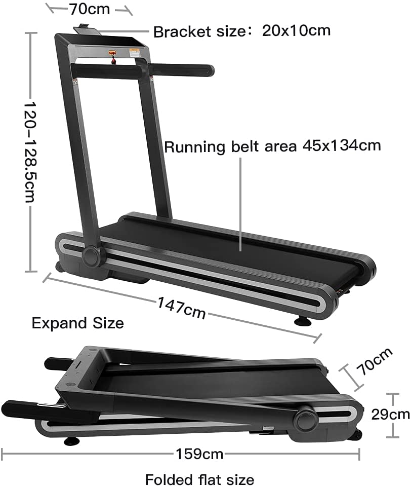 Multifunctional Smart Home Treadmill With Auto Incline And Foldable Wide Deck OT0330