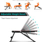 Folding Adjustable Weight Lifting Bench  Sit Up Bench for Home Gym OT226