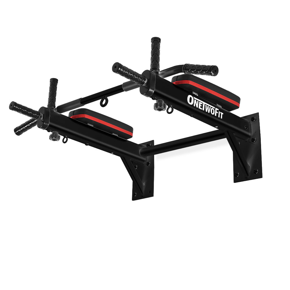 OneTwoFit Pull Up Bar Wall Mounted Chin Up Bar OT066