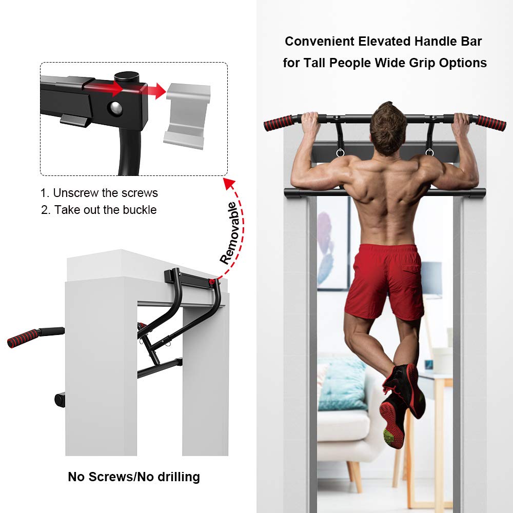 Pull Up Bar For No Punching Adjustable  Exercise Bar OT216